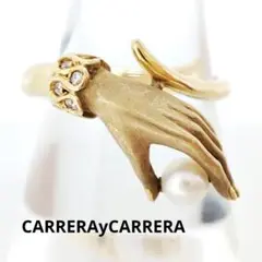 CARRERAyCARRERA カレライカレラ パール ダイヤ リング ジュウル