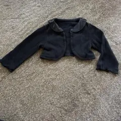 ブラックリブカーディガン 90サイズ