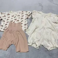ベビーパジャマセットアイスクリーム柄とクマ