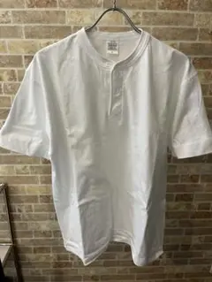 UNITED ATHLE ヘンリーネックTシャツ XL ホワイト