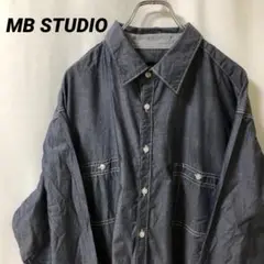 N-5172 MB STUDIO アメリカ古着 ワークシャツ 長袖シャツ 2XL