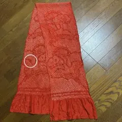 【訳あり】朱赤　兵児帯　女児浴衣帯