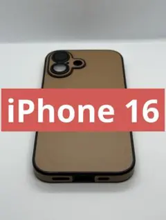 iPhone16 レザー ケース　ブラウン レザー張り　新品　未使用　243
