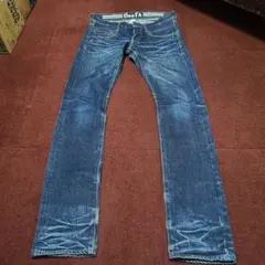 美落ち加工DeeTa日本製セルビッジデニムチェーンステッチw29
