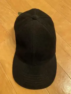 UNITED ARROWS TOKYO キャップ 起毛感 ブラック 革ベルト