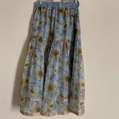 axes femme アクシーズファム ひまわり柄スカート