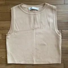 ZARA　クロップド丈　ノースリーブ