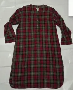 L.L.Bean ロング ワンピース グランパ スリーピング シャツ