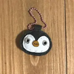 レザークラフト　キーホルダー　ペンギンの赤ちゃん