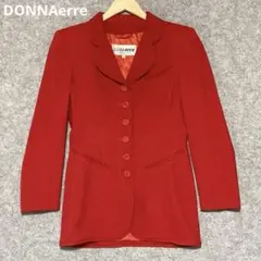 DONNAerre ヴィンテージ 赤 テーラードジャケット 6ボタン