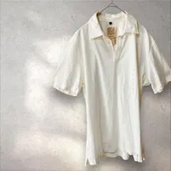 無印良品【L】スキッパーポロシャツ 新品タグ付き メンズ 綿100％ シンプル
