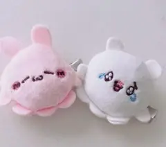 らぶいーず カプセルトイ ぬいぐるみ まえがみクリップ 2種