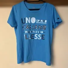 ellesse 水色　プリント Tシャツ サイズM