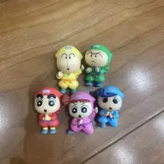 クレヨンしんちゃん ガチャ　もののけニンジャ疾風伝　5種セット　ならぶんです