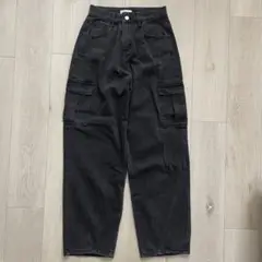 SHEIN ブラック カーゴデニムパンツ