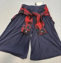 シャツ飾り付き　ハーフパンツ　140