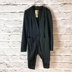 z1789:Haute Couture 　ジャケット　ロングコート　ブラック　M