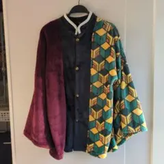 鬼滅の刃　着る毛布　しまむら　富岡義勇　とみおかぎゆう　コスプレ　ブランケット