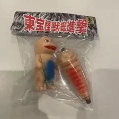 新品未開封 サンガッツ本舗 ミニラ＆モスラ幼虫 ソフビ　wf2024 新品未開封 サンガッツ本舗 ミニラ＆モスラ幼虫 ソフビ wf2024