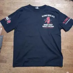 FLYING DEVIL M.C. プリントTシャツ ブラック