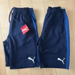 PUMA ネイビー ジャージハーフパンツ Mサイズ