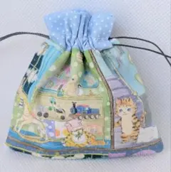 198　ユキエモン　yukiemon　ミニ巾着　小さな収納　猫
