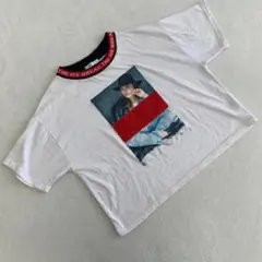 ⭐KHALIA⭐ ホワイトグラフィックTシャツ ワンポイント M シンプル