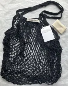 タグ付き新品【UNITED ARROWS】オリジナルネットバッグ　ブラック