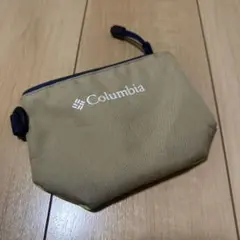 Columbia ポーチ　ベージュ　イエロー　グリーン