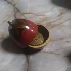 木製香合 柿