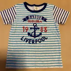 マザウェイズ　130センTシャツ ストライプ柄