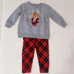 美品【ラルフローレン】トレーナー　レギンス　セット 80cm 18M