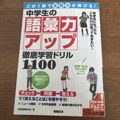 中学生の語彙力アップ 徹底学習ドリル　1100