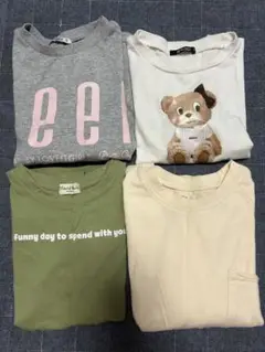 LOVEIT グレーと白のTシャツ2点とその他2点
