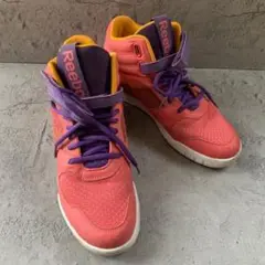 Reebok リーボック ハイカットスニーカー ピンク×紫 24.5cm