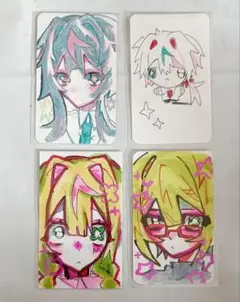 手描きイラスト　名刺サイズ