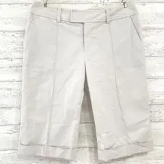 レミオーレ LEMIORE リネン混 センターライン ハーフパンツ 【L】 チノ