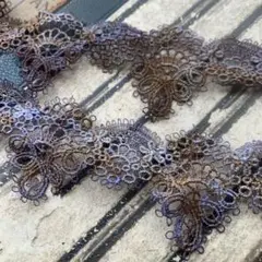 ジャンクジャーナル素材☆錆×カラフル染めアンティーク調ケミカルレースP