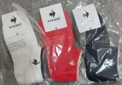 新品未使用　le coq sportif ゴルフソックス　3足セット