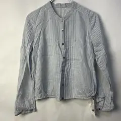 ensuite ストライプ ボタン付き 長袖シャツ 新品タグ付き