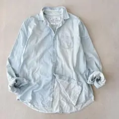 超希少XL✨フランクアンドアイリーン　デニムシャツ　ダメージ加工　LUKE
