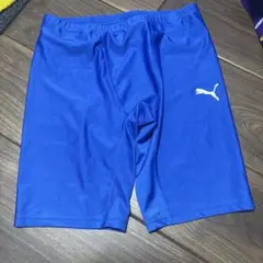 PUMA インナータイツ XL 青　サッカー　スパッツ