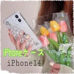 iPhoneケース★14★カバー★クリアケース★フラワー★韓国雑貨★ケース
