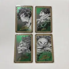 ヒロアカ 原画展 箔押しクリアカードコレクション 緑谷出久 4枚セット