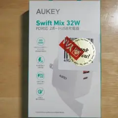 AUKEY Swift Mix 32W PD対応2ポートUSB充電器 PA-F4