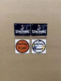 SPALDINGバスケットボールステッカー（各２枚入り）セット
