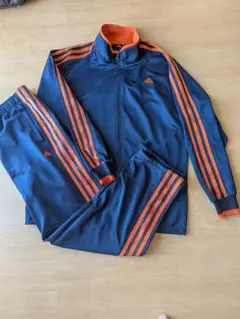 【上２XO　下XO】⭐美品⭐adidas ネイビー オレンジ セットアップ