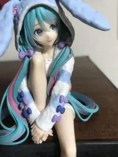 初音ミク　ぬーどるストッパー　美少女フィギュア　うさ耳パジャマ　ブルーver