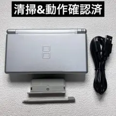 ij【清掃&動作確認済】Nintendo DS Lite グロスシルバー本体
