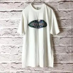 z2355:genesis Tシャツ　ロゴ　ストレッチ　ホワイト 白 サイズXL